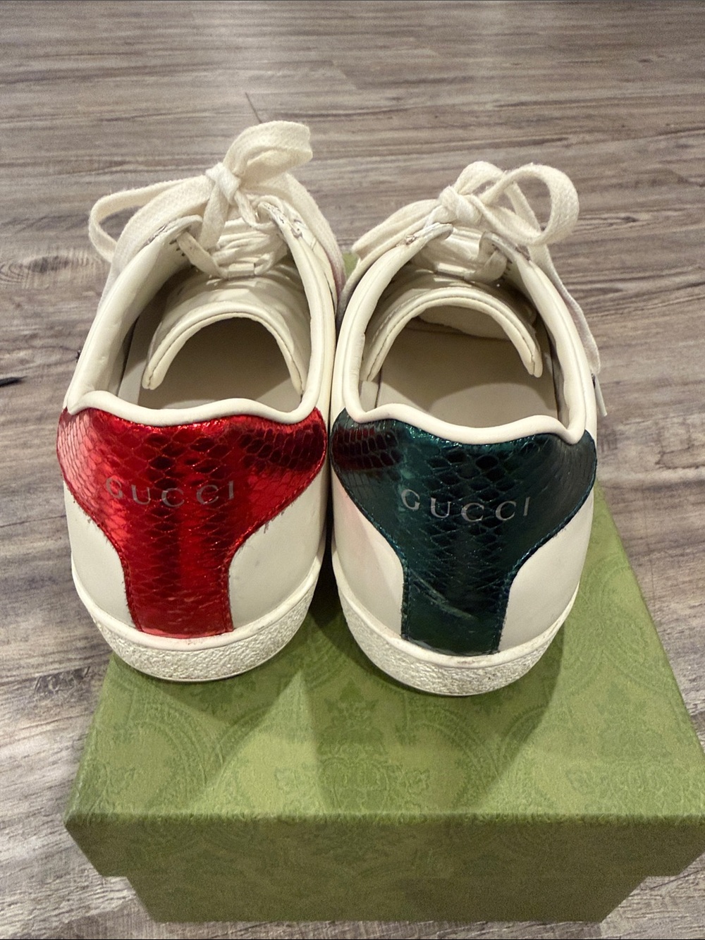 GUCCI ACE Arrow Embroidered Sneakers Women’s 38.5 US Size 8.5 Shoes - Picture 5 of 16